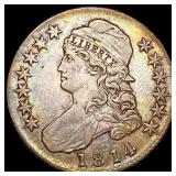1814 Capped Bust Half Dollar NEARLY UNCIRCULATED