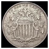 1857 Shield Nickel CLOSELY UNCIRCULATED