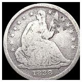 1838 Seated Liberty Half Dime NICELY CIRCULATED