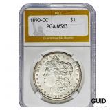 1890-CC Morgan Silver Dollar PGA MS63