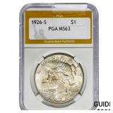 1926-S Silver Peace Dollar PGA MS63