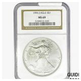 1996 Silver Eagle NGC MS69