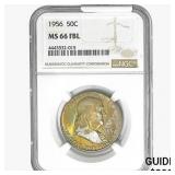 1956 Franklin Half Dollar NGC MS66 FBL