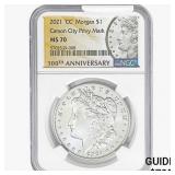 2021-CC Morgan Silver Dollar NGC MS70