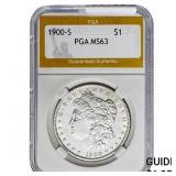 1900-S Morgan Silver Dollar PGA MS63
