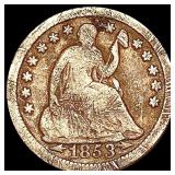 1853 Seated Liberty Half Dime NICELY CIRCULATED