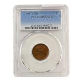 1909 VDB Wheat Cent PCGS MS65 RB