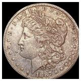 1887-S Morgan Silver Dollar NEARLY UNCIRCULATED