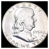 1954 Franklin Half Dollar CHOICE PROOF
