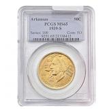 1939-S Arkansas Half Dollar PCGS MS65