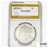 1878-CC Morgan Silver Dollar PGA MS63