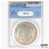 1879-S Morgan Silver Dollar ANACS MS63