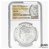 2021-CC Morgan Silver Dollar NGC MS70
