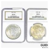 [2]1923 Silver Peace Dollar NGC MS64