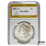 1897-O Morgan Silver Dollar PGA MS62