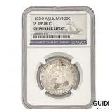 1853-O 50C Seated Lib. NGC Shipwreck EffectSS Rep