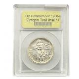 1938-S Oregon Trail Half Dollar USCG MS67+