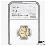 1954 Jefferson Nickel NGC PF68