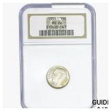 1951 Roosevelt Dime NGC MS66
