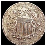 1867 Shield Nickel CLOSELY UNCIRCULATED