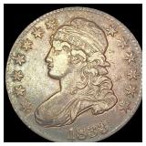 1833 Capped Bust Half Dollar CLOSELY UNCIRCULATED
