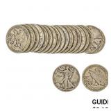 [20] 1938-D Walking Liberty Half Dollar   Roll