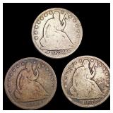 [3] 1854-1877 Seated Liberty Half Dollar NICELY