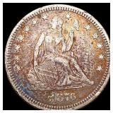 1876 Seated Liberty Quarter NEARLY UNCIRCULATED