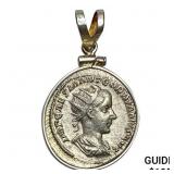 Gordian III Dbl Denarius Sterling Bezel CLOSELY UN