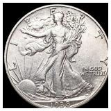 1938-D Walking Liberty Half Dollar CLOSELY