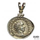 Gordian III Dbl Denarius Sterling Bezel CLOSELY UN