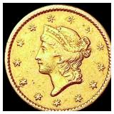 1849 Rare Gold Dollar NEARLY UNCIRCULATED