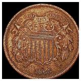 1865 Two Cent Piece NEARLY UNCIRCULATED