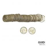 [50] 1957-D Roosevelt Dime   Roll