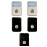[5 Coins] 1916-1937 UNC Buffalo Nickel Set
