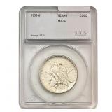 1938-D Texas Half Dollar SEGS MS67
