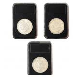 [3 Coins] 1878-S, 1879-O Morgan Silver Dollar Lot