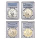 [4 Coins] 1999-2009 US Commem. Silver Dollars PCGS