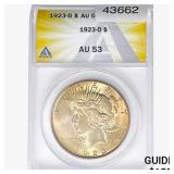 1923-D Silver Peace Dollar ANACS AU53