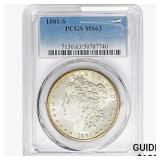 1881-S Morgan Silver Dollar PCGS MS63