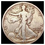 1916-D Walking Liberty Half Dollar LIGHTLY