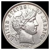1902 Barber Dime UNCIRCULATED