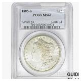 1885-S Morgan Silver Dollar PCGS MS63