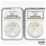 [2]1986 Silver Eagle NGC MS69