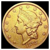 1873-S $20 Gold Double Eagle LIGHTLY CIRCULATED