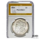 1904 Morgan Silver Dollar PGA MS63+