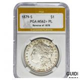 1879-S REV 78 Morgan Silver Dollar PGA MS62+ PL