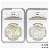 [2]1923 Silver Peace Dollar NGC MS64