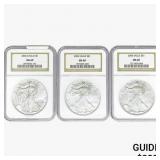 [3]2002-2004 Silver Eagle NGC MS69