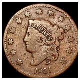 1831 Coronet Head Large Cent LIGHTLY CIRCULATED